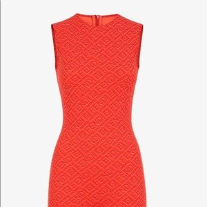 Fendi X Skims Sleeveless Mid-thigh Body Suit MEDIUM GEORGIA ORANGE nwt